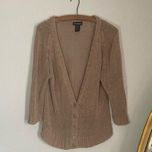 Lane Bryant Women's Tan Cardigan Sweater